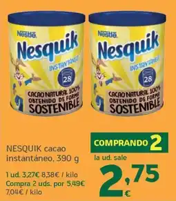HiperDino Nesquik cacao instantáneo oferta