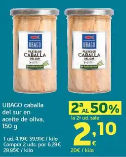 HiperDino Ubago caballa del sur en aceite de oliva oferta