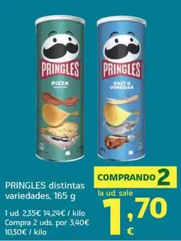 HiperDino Pringles distintas variedades oferta