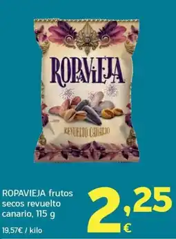 HiperDino Ropavieja frutos secos revuelto canario oferta