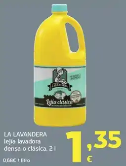 HiperDino La lavandera lejía lavadora oferta