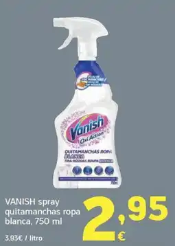 HiperDino Vanish spray quitamanchas ropa blanca oferta