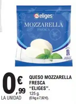 E.Leclerc Eliges mozzarella fresca oferta