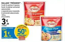 E.Leclerc President fundir & gratinar emmental seleccionado oferta