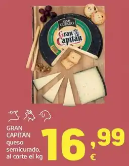 HiperDino gran capitán queso semicurado oferta