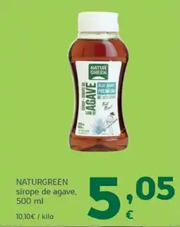 HiperDino Naturgreen sirope de agave oferta