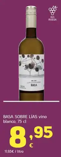 HiperDino Basa sobre lías vino blanco oferta