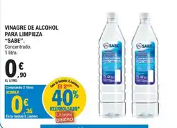 E.Leclerc Sabe vinagre de alcohol para limpieza oferta