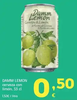 HiperDino Damm Lemon cerveza con limón oferta