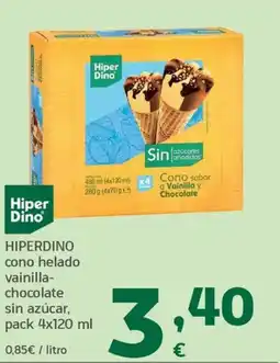 HiperDino HiperDino cono helado vainilla-chocolate oferta