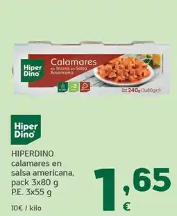 HiperDino HiperDino calamares en salsa americana oferta