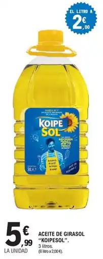 E.Leclerc Koipesol aceite de girasol oferta