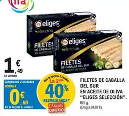 E.Leclerc ifa eliges filetes de caballa del sur en aceite de oliva oferta