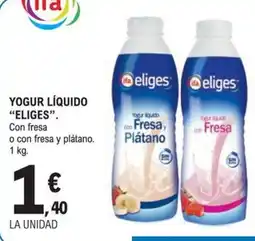 E.Leclerc Eliges yogur líquido oferta