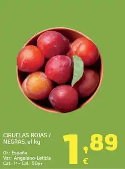 HiperDino Ciruelas Rojas / Negras oferta