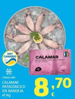 HiperDino Calamar Patagónico en bandeja oferta