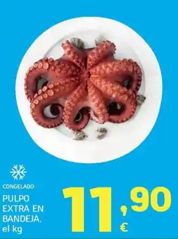 HiperDino Pulpo extra en bandeja oferta