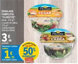 E.Leclerc Florette ensalada completa césar pollo y queso oferta