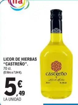 E.Leclerc Castreño licor de hierbas oferta