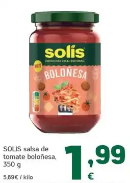 HiperDino solis salsa de tomate boloñesa oferta