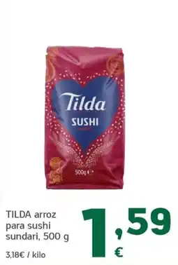HiperDino Tilda arroz para sushi sundari oferta