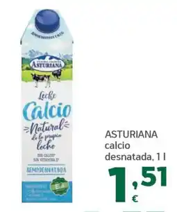 HiperDino Asturiana calcio desnatada oferta