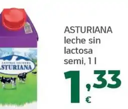 HiperDino Asturiana leche sin lactosa semi oferta