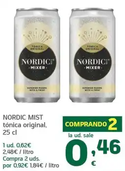 HiperDino Nordic mist tónica original oferta