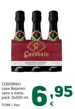 HiperDino Codorniu cava Bejamín oferta