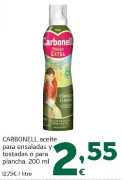 HiperDino Carbonell aceite para ensaladas y tostadas o para plancha oferta