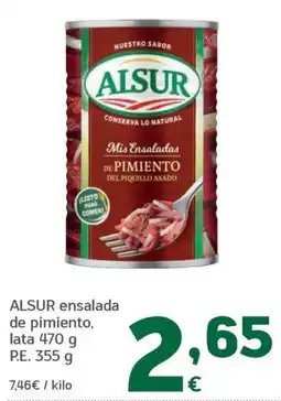 HiperDino Alsur ensalada de pimiento oferta