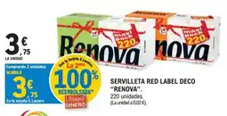 E.Leclerc Renova servilleta red label deco oferta