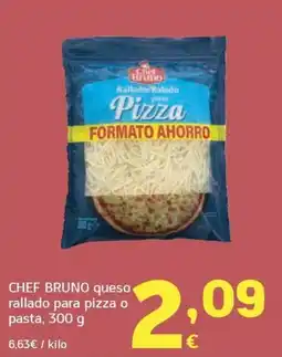 HiperDino Chef bruno queso rallado para pizza o pasta oferta