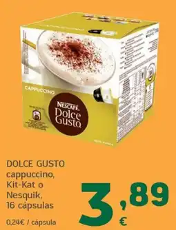 HiperDino Nescafe Dolce Gusto cappuccino oferta
