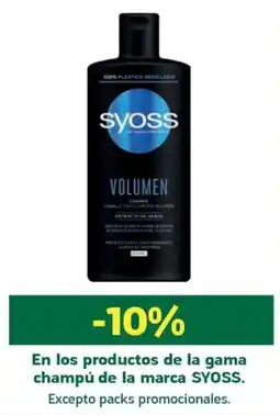 HiperDino Syoss champú volumen oferta