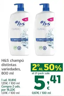 HiperDino H&S champú oferta