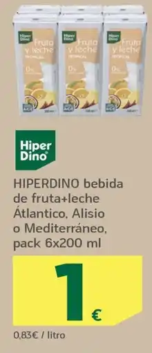 HiperDino HiperDino bebida de fruta+leche oferta