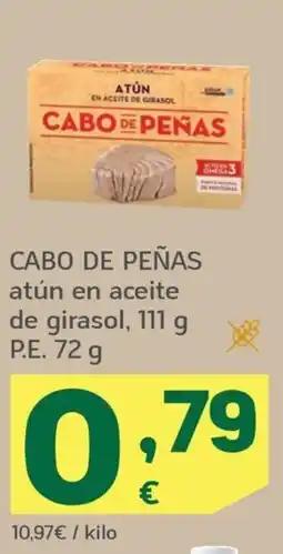 HiperDino Cabo de Peñas atún en aceite de girasol oferta