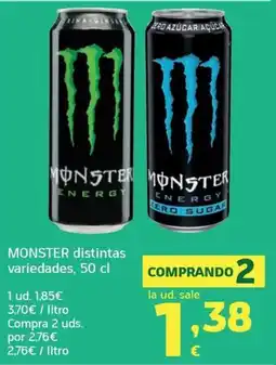 HiperDino Monster energy distintas variedades oferta