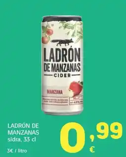 HiperDino Ladrón de manzanas sidra oferta