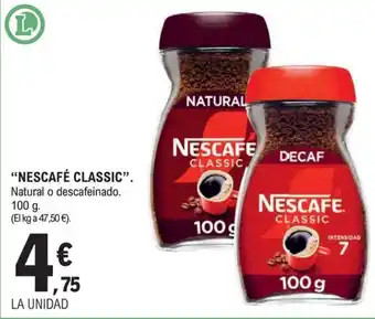 E.Leclerc Nescafe classic oferta