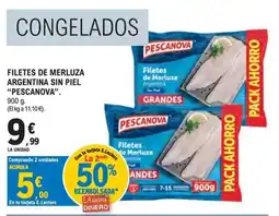 E.Leclerc Pescanova filetes de merluza argentina sin piel oferta