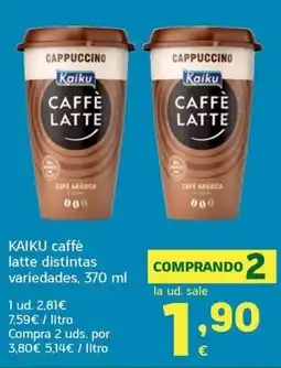 HiperDino Kaiku cappuccino oferta