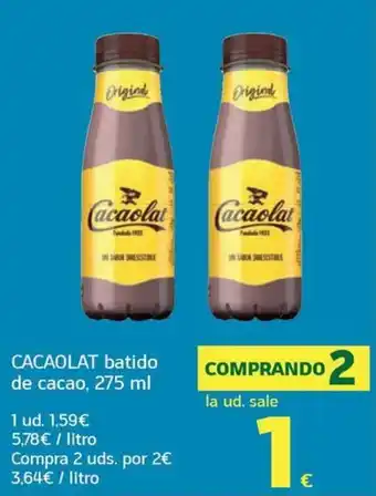 HiperDino Cacaolat batido de cacao oferta