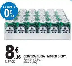 E.Leclerc Molen Bier cerveza rubia oferta