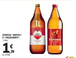 E.Leclerc Cerveza amstel o cruzcampo oferta