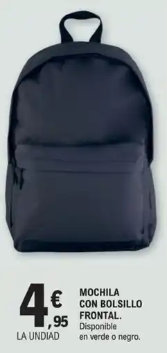 E.Leclerc Mochila con bolsillo frontal oferta