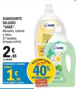 E.Leclerc Sabe suavizante diluido oferta