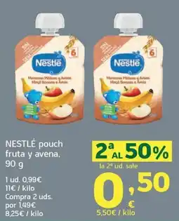 HiperDino Nestlé pouch fruta y avena oferta
