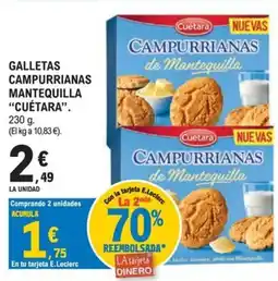 E.Leclerc Cuétara campurrianas de mantequilla oferta